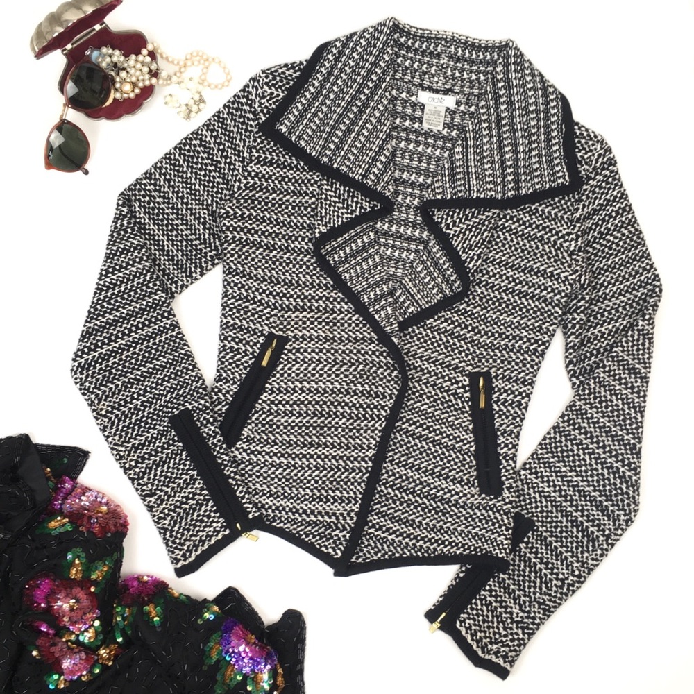 Vintage CACHÉ Stretch Tweed Blazer